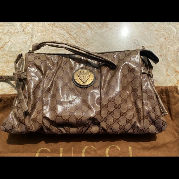 Gucci Handbags - GUCCI CRYSTAL MONOGRAM BAG